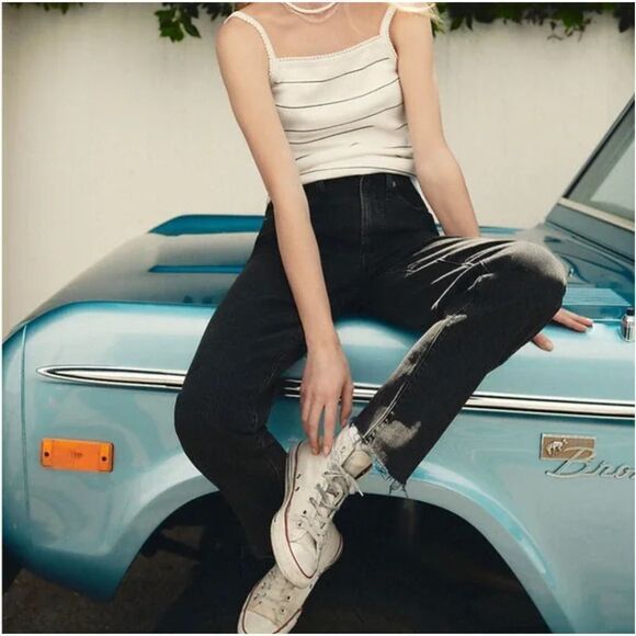 NEW Madewell The Perfect Vintage Straight Jean in lunar wash, 25 - Picture 1 of 16